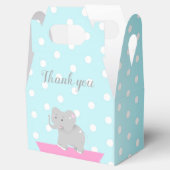 Sweet Box Olifant Baby shower Bedankdoosjes (Geopend)