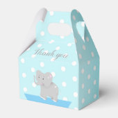 Sweet Box Olifant Baby shower Boy Bedankdoosjes (Voorkant Zijde)