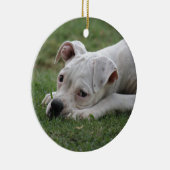 Sweet Boxer Puppy Keramisch Ornament (Rechts)