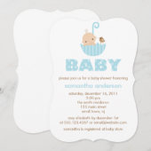 Sweet Boy Baby shower Kaart (Voorkant / Achterkant)