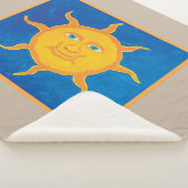 Sweet Boy's Sun Sherpa Blanket Deken (3/4)