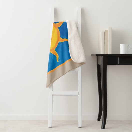 Sweet Boy's Sun Sherpa Blanket Sherpa Deken (In situ)