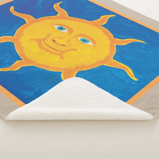 Sweet Boy's Sun Sherpa Blanket Sherpa Deken (3/4)