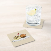 Sweet Bread Hot Chocolate Pan dulce Mexican concha Kartonnen Onderzetters (Insitu)