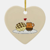 Sweet Bread Hot Chocolate Pan dulce Mexican concha Keramisch Ornament (Voorkant)