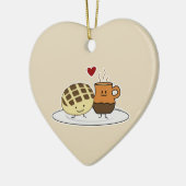 Sweet Bread Hot Chocolate Pan dulce Mexican concha Keramisch Ornament (Links)