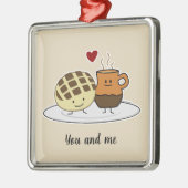 Sweet Bread Hot Chocolate Pan dulce Mexican concha Metalen Ornament (Links)