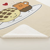 Sweet Bread Hot Chocolate Pan dulce Mexican concha Sherpa Deken (3/4)