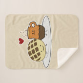 Sweet Bread Hot Chocolate Pan dulce Mexican concha Sherpa Deken (Voorkant (horizontaal))