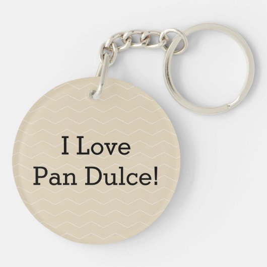 Sweet Bread Hot Chocolate Pan dulce Mexican concha Sleutelhanger (Achterkant)