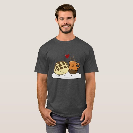 Sweet Bread Hot Chocolate Pan dulce Mexican concha T-shirt (Voorkant volledig)