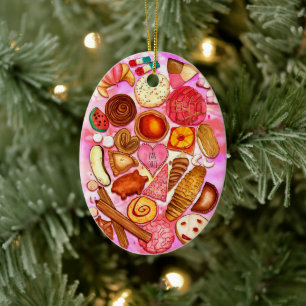 Sweet Bread Mexican Pan Dulce Keramisch Ornament