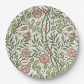 Sweet Briar-klimlooppatroon Roos Papieren Bordje (Voorkant)