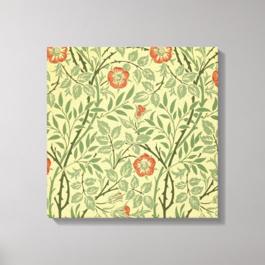 Sweet Briar Pattern (door William Morris) Canvas Afdruk (Voorkant)