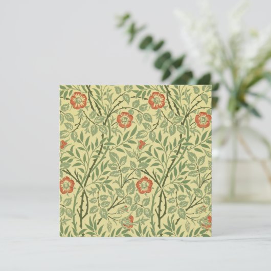 Sweet Briar Pattern (door William Morris) Kaart (Staand voorkant)