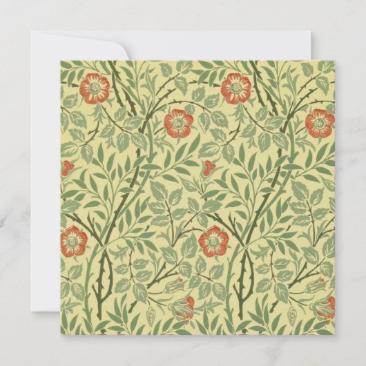 Sweet Briar Pattern (door William Morris) Kaart (Voorkant)