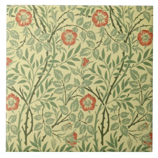 Sweet Briar Pattern (door William Morris) Tegeltje (Voorkant)