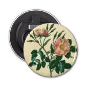 Sweet Briar-Roos Button Flesopener (Voorkant)