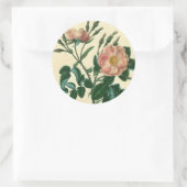 Sweet Briar-Roos Ronde Sticker (Tas)