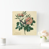 Sweet Briar-Roos Vierkante Klok (Huis)