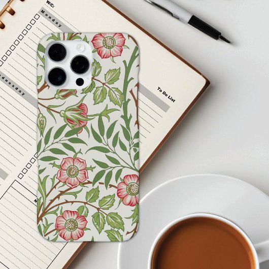 Sweet Briar Roos William Morris iPhone Hoesje