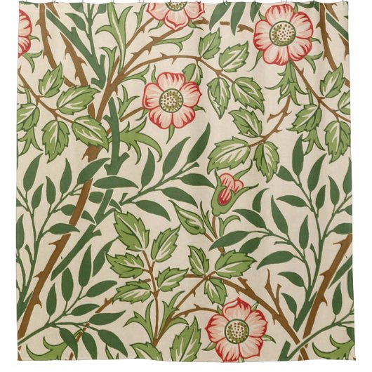 Sweet Briar William Morris Douchegordijn (Voorkant)