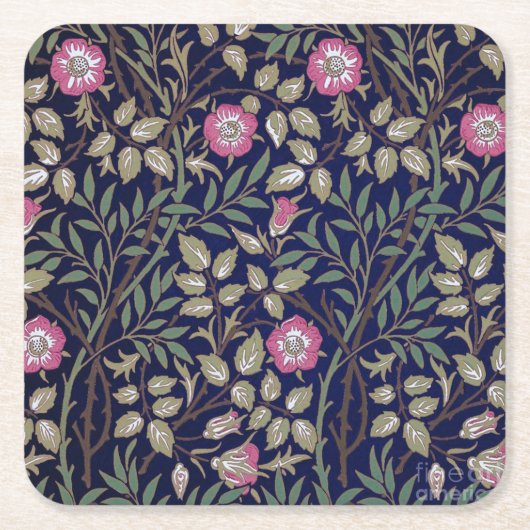 Sweet Briar, William Morris Kartonnen Onderzetters (Voorkant)