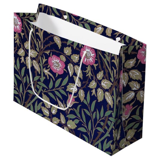 Sweet Briar, William Morris Large Gift Bag Groot Cadeauzakje (Voorkant Gekanteld)