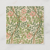 Sweet Briar William Morris Vierkante Visitekaartje (Voorkant)