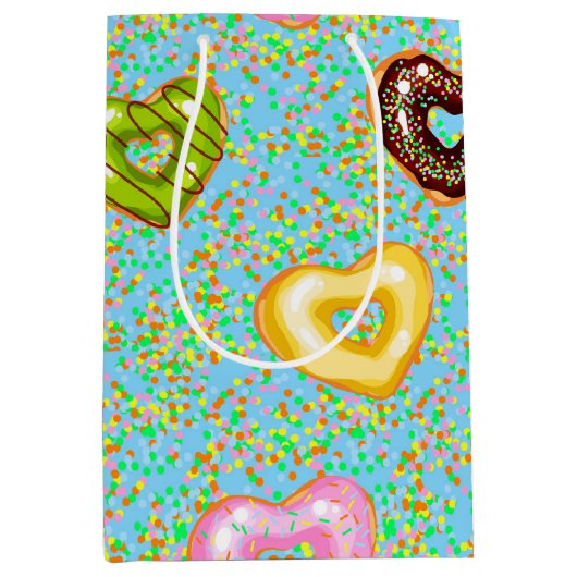 Sweet & Bright Donuts reeks Design 5 Medium Cadeauzakje (Voorkant)