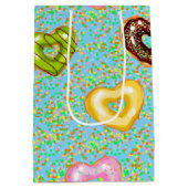 Sweet & Bright Donuts reeks Design 5 Medium Cadeauzakje (Achterkant)
