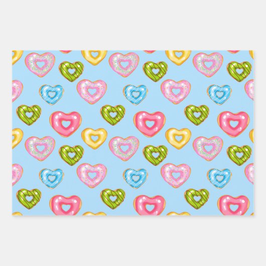Sweet & Bright Donuts Serie Design 3 Inpakpapier Vel (Voorkant 3)