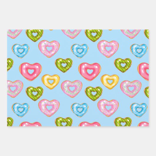 Sweet & Bright Donuts Serie Design 3 Inpakpapier Vel (Voorkant 2)