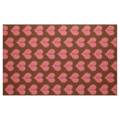 Sweet Bright Funny Monogrammed Hearts Pattern Stof (Fat Quarter)