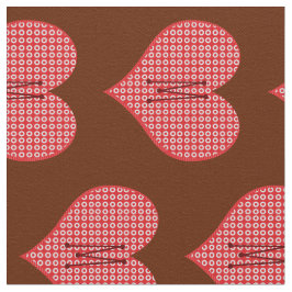 Sweet Bright Funny Monogrammed Hearts Pattern Stof