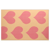 Sweet Bright Red Heart Pattern Stof (Fat Quarter)