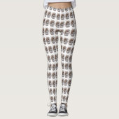 Sweet Brown and White Squirrel Animal Leggings (Voorkant)