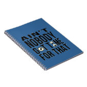 Sweet Brown Funny heeft daar geen tijd voor. Notitieboek (Rechterzijde)