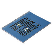 Sweet Brown Funny heeft daar geen tijd voor. Notitieboek (Linkerzijde)