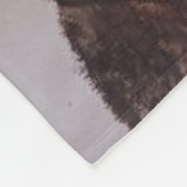 Sweet Brown Lab, gekleed voor de sneeuw Fleece Deken (Hoek)