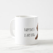 Sweet Brown Puppy Dog Koffiemok (Voorkant links)