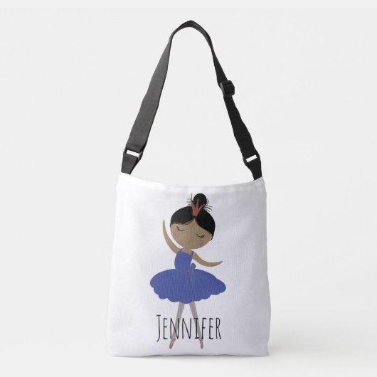 Sweet Brown Skin Girl Ballerina Canvas tas (Voorkant)