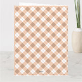 Sweet Brown Teddy Bear Slaapzak Baby Bedankkaart (Achterkant)