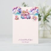 Sweet Budget CandyLane Kind's Sticker Bedankkaart (Staand voorkant)