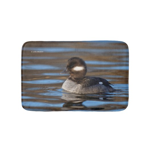 Sweet Bufflehead Duck op Sunlit Watts Badmat (Voorkant)