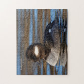 Sweet Bufflehead Duck op Sunlit Watts Legpuzzel (Verticaal)