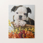 Sweet Bulldog Puppy Legpuzzel (Verticaal)