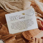 Sweet Bumble Bee Baby shower Boeken voor Baby Informatiekaartje