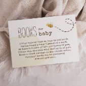 Sweet Bumble Bee Baby shower Boeken voor Baby Informatiekaartje