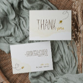 Sweet Bumble Bee Baby shower horizontaal Bedankkaart